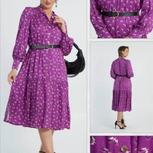 Rochie camasa roz inchis - Img 1