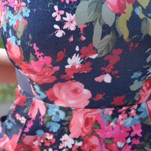 Rochie casual, cu fusta creion si doua buzunare - Img 5