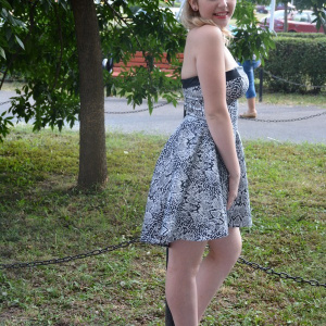 Rochie casual, cu imprimeu animal print argintiu - Img 5