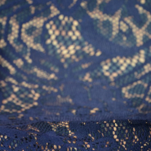 Rochie de ocazie, din dantela, bleumarin RO-707-EB - Img 5