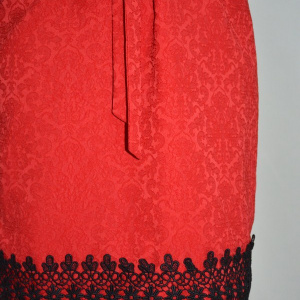 Rochie deosebita de culoare rosie, model elegant, masura mare - Img 2