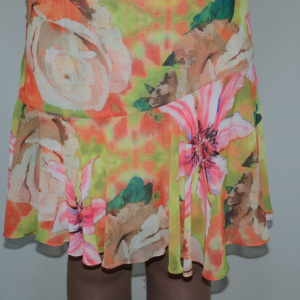 Rochie deosebita, nuanta de multicolor, usor evazata jos - Img 4