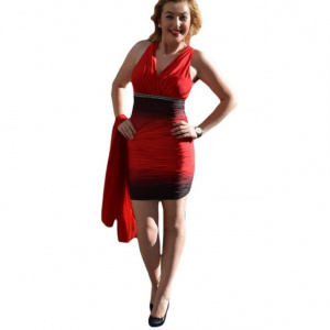 Rochie irezistibil de seducatoare, cu cristale orizontale - Img 1