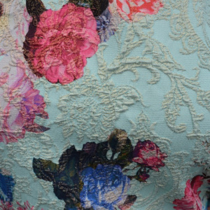 Rochie rafinata cu maneca scurta si imprimeu floral multicolor - Img 7