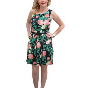 Rochie tinereasca, de vara cu imprimeu floral - Img 1