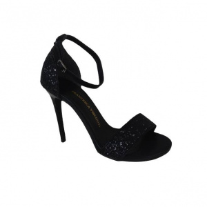 Sanda eleganta, de seara, culoare neagra, cu toc inalt tip cui - Img 1