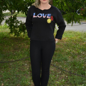 Bluza casual, de culoare neagra, marime universala - Img 6