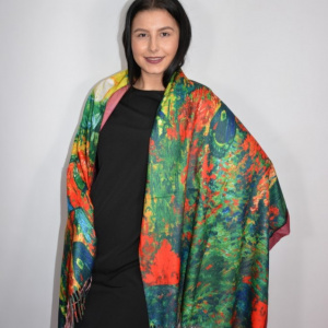 Esarfa model pictat,multicolor - Img 3