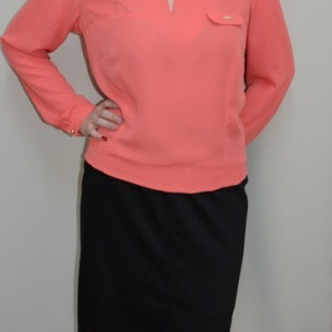 Fusta casual, neagra, masura mare, croi drept si design simplist - Img 3