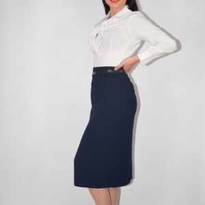 Fusta Heunice dreapta,model simplu ,nuanta de bleumarin - Img 6