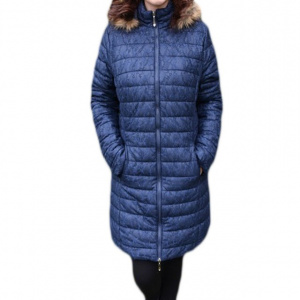 Jacheta deosebita, de culoare bleumarin, design dantelat fin - Img 1