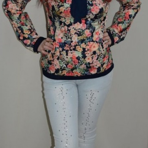 Jeans usor prespalati, nuanta de albastru deschis - Img 2