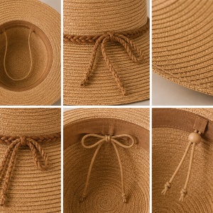 Pălărie Damă Bej cu Boruri Largi – Elegantă, Chic și Perfectă pentru Vară, Plajă și Vacanță - Img 3