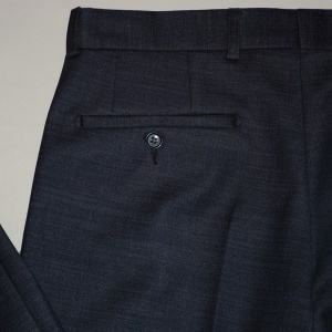 Pantalon casual pentru barbati, la dunga, nuanta de bleumarin - Img 3