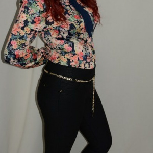 Pantalon chic, nuanta de negru, cu design interesant aparte - Img 2