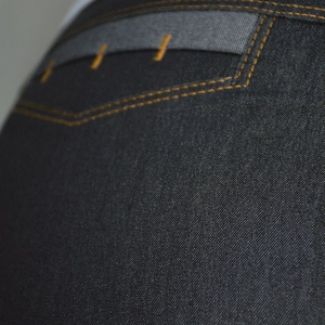 Pantalon de culoare gri, model lung cu design de buzunare - Img 5