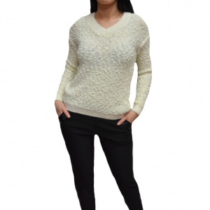 Pantalon negru cu croi tip pana si usor imblanit, ideal de iarna - Img 1