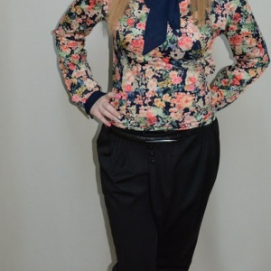 Pantalon tineresc cu croiala moderna, nuanta neagra cu buzunare - Img 6