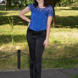 Pantalon vintage, nuanta de negru, buzunare apretate - Img 7
