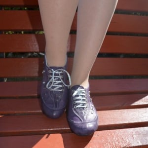 Pantof confortabil, model de cusaturi, disponibil in culoare mov - Img 5