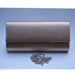 Poseta nuanta auriu,roz cu design imprimat in material, model elegant - Img 2