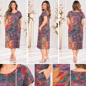 Rochie chic de primavara-vara ,culoare gri - Img 2