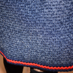 Rochie de iarna cu insertii argintii,nuanta bleumarin - Img 8