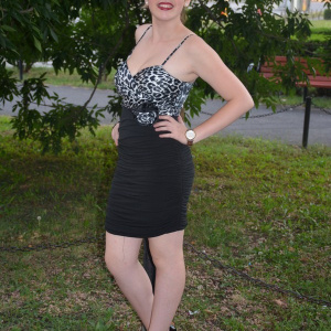 Rochie de seara scurta, tinereasca, cu bust animal-print negru si gri - Img 3