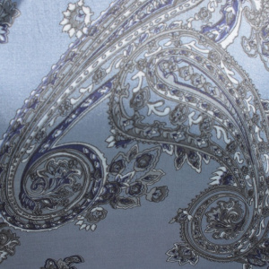 Rochie de vara culoare de bleumarin cu imprimeu gri - Img 7