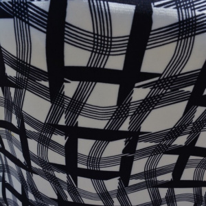 Rochie de zi cu imprimeu de patratele, culoare Bleumarin-alb - Img 7