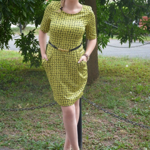 Rochie mulata pe corp in nuanta de verde din material subtire - Img 2
