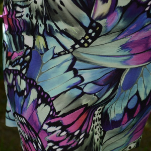 Rochie multicolora de vara, cu un croi lejer si buzunare trendy - Img 4