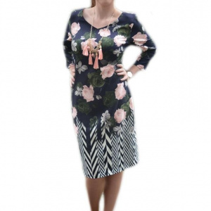 Rochie rafinata cu manaca trei-sferturi, model scurt, elegant - Img 1