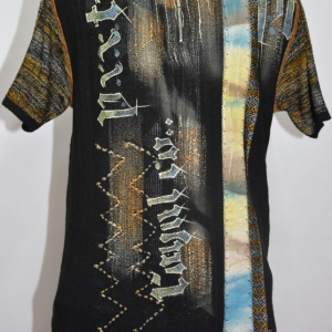 Tricou barbatesc de zi cu design rock,nunta neagra - Img 3