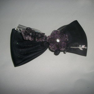 Accesorii pentru ocazie, tip fundita, de culoare negru, turcoaz - Img 4