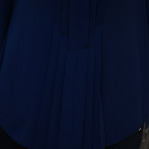 Camasa eleganta, de culoare bleumarin, cu pliuri aplicate in fata - Img 3