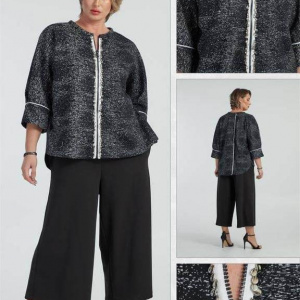 Costume de ocazie, pe negru cu imprimeu - Img 1