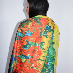 Esarfa model pictat,multicolor - Img 4