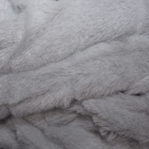Fular Lenna cu insertii de blanita,model cilcular,nuanta de gri - Img 3