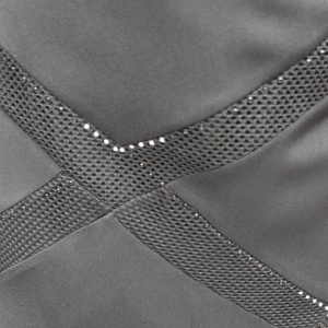 Fusta eleganta de culoare neagra cu insertii dantelate si strasuri - Img 7