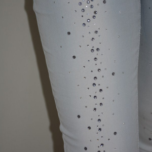 Jeans usor prespalati, nuanta de albastru deschis - Img 3