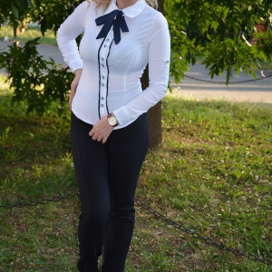 Pantalon casual cu croi cambrat, masura mare, nuanta neagra - Img 5