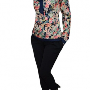 Pantalon elegant lung, croiala moderna, de culoare neagra - Img 1