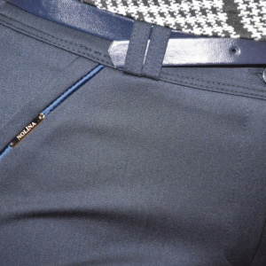 Pantalon office cu accesoriu ,nuanta bleumarin - Img 8