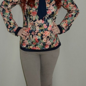 Pantalon simplu, de culoare gri, design simplu si drept - Img 2