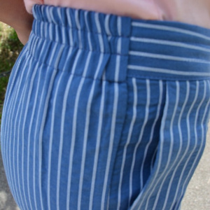 Pantaloni lung, confortabil cu croi pe picior, nuanta de bleumarin - Img 7