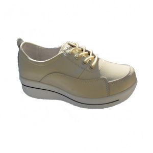 Pantof confortabil din piele naturala,culoare crem