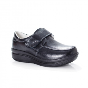 Pantof de toamna, primavara, de culoare neagra, cu talpa groasa - Img 1