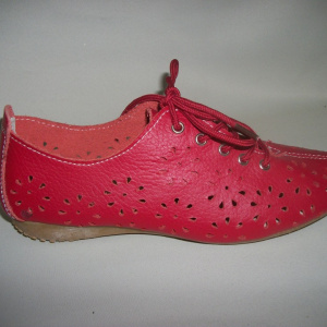 Pantofi casual, de primavara, cu perforatii, albi, negri, bleumarin - Img 2