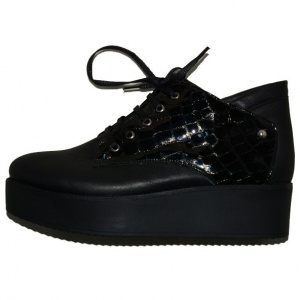 Pantofi cool, de culoare negru cu platforma - Img 1